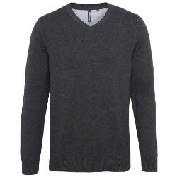 Asquith & Fox Men's Cotton Blend V-Neck Sweater - 